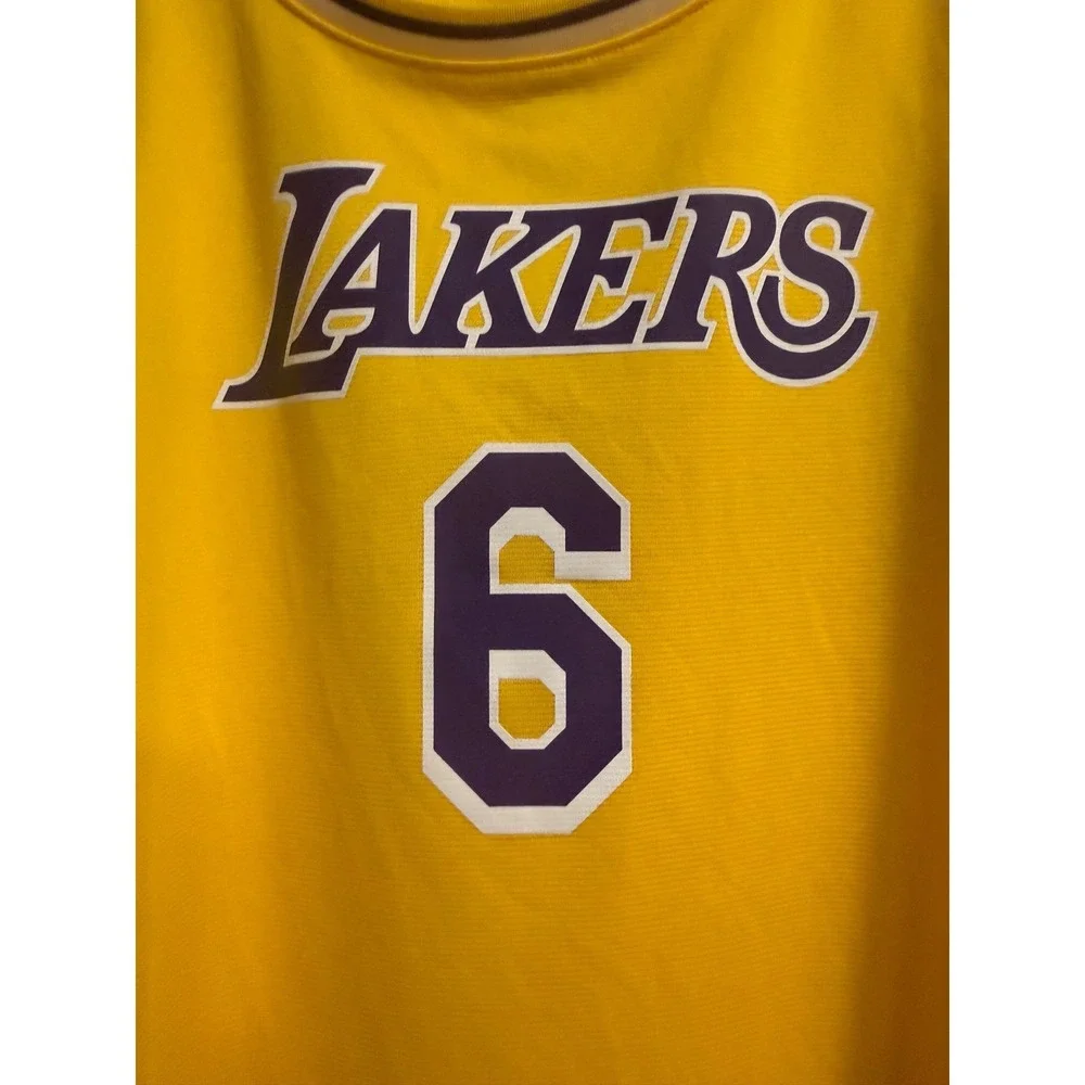 Fanatics LeBron James Los Angeles Lakers Jersey‎ Womens 2XL Gold NBA Number 6